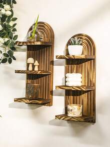 1 chiếc kệ gỗ hình vòm treo tường, kệ lưu trữ dọc kiểu Boho, kệ gỗ treo tường dạng nan, kệ treo tường kiểu nhà nông tối giản, phù hợp trang trí phòng ngủ và phòng khách, kệ treo tường nhiều tầng thời trang, kệ trưng bày cây cảnh trong nhà, kệ lưu trữ treo tường kiểu Boho hiện đại, kệ trang trí bằng gỗ kiểu retro, kệ lưu trữ treo tường tiết kiệm không gian. - Nhiều màu - Xem 9