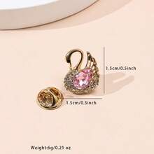 1pc Bee, Swan, Panda, Bird Animal Series Brooch, Suitable For Women, Couples, Daily Wear And Festivals - Multicolor - View 17
