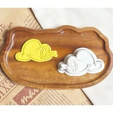 1/4件装华纳兄弟汤姆和杰瑞饼干模具，卡通人物粘土饼干烘焙工具，按压式饼干模具 - 彩色 - 查看 17