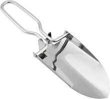 Mxtech Pala Plegable Peque?a, Pala de Emergencia, Acero Inoxidable Multipropósito para Todo Terreno, Camping, Jardinería - negro - Ver 4