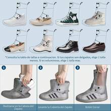 Cubre Zapatos Impermeable, Viaje Antideizante Plegabl de Reutilizable para Hombres Mujeres - albaricoque - Ver 4