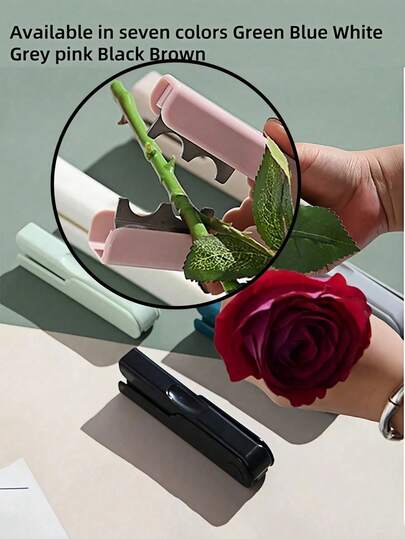 1pc Rose Thorn Stripper, Professional Rose Thorn Remover, Stem & Leaf Thorn Remover, Portable Gardening Tool, Rose Stem Thorn Remover, Flower Stem Cleaner, Suitable For Flower Arranging And Bouquet Packaging, Gardening (Multiple Colors Available)