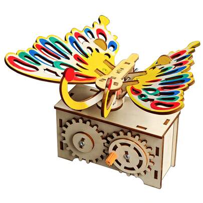 1件套STEM科学实验蝴蝶DIY手工套装 - 派对礼物 - 精致礼物 - 迷你装饰品 - 生日礼物 - 节日礼物 - 圣诞节 - 复活节 - 愚人节 - 万圣节