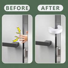 6个装门夹手指保护器，防撞门挡，猫咪幼儿门挡，泡沫婴儿儿童安全门挡，防止门被猛烈撞击，保持门打开状态 - 預設 - 查看 6