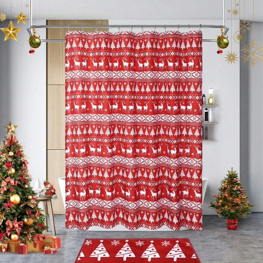 Plateaux et tapis d'arbre de Noël - Rouge - Voir 1