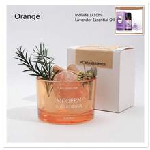 1pc No-Flame Jasmine Aroma Diffuser Set, Lavender/Rose Essential Oil Diffuser Stone, Jasmine Essential Oil Diffuser, Fragrance Stone Diffuser, Home Fragrance Set, Living Room/Bedroom/Bathroom Diffuser, Air Purifier, Sleep Aid, Glass Base, Pink/Orange/Green, Includes 1/6 Bottle Jasmine/Lavender/Rose Essential Oil - Jasmine - View 21