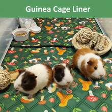 2pcs Washable Guinea Pig Cage Mats, Super Absorbent, Non-Slip, Reusable, Suitable For Rabbits, Hamsters, Mice And Other Small Pets. Warm In Winter, Ideal For Indoor Raised Rabbits, Hamsters, Squirrels, Hedgehogs, Ferrets, And A Great Christmas Gift. - Green - View 9