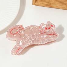 1pc High-End Cute Cat Clip Personality  Claw Clip Cartoon Design Back Of Head Shark Clip - T3893-04 - Xem 6