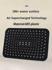 Đầu vòi sen vuông áp lực cao kiểu thác nước 11,8 inch, được làm từ nhựa bền, dễ vệ sinh và lắp đặt, thiết kế treo tường hiện đại, phù hợp cho phòng tắm gia đình, căn hộ dịch vụ, phòng tắm hiện đại, phòng tắm khu dân cư, phòng tắm thời trang và phòng tắm xe RV, cũng là một món quà lý tưởng cho dịp lễ. - quảng trường - Xem 8
