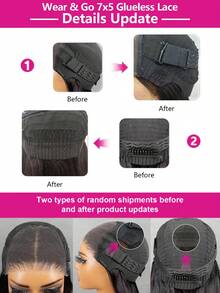 ISEE Hair Afro Curly Wear Go Glueless Transparent Lace Wigs 7*5 Lace Front Wigs 12-14 Bob Inch 180% Density Pre-Bleached Mini Knots Lace Wig Pre-Cut Closure Lace & Pre-Plucked Hairline Unprocessed Human Hair Natural Hairline Top - SNatural - View 6