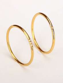 闪耀奢华小众精致迷你钻石18K金戒指，星空钻石戒指，优雅珠宝 - 迷你小鑽 對戒 - 查看 3