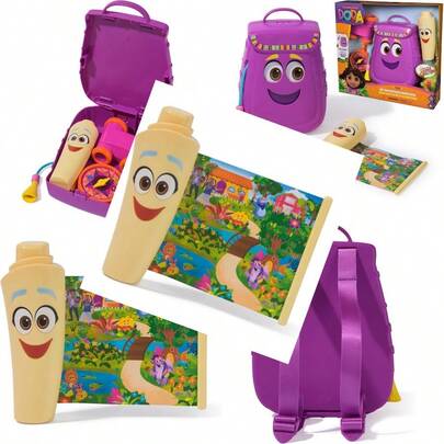 Dora Mi Mochila de Aventuras con Accesorios de exploracion‚ un Mapa desplegable y una brujula y Unos prismaticos de Juguete Juguetes para niñas y niños a Partir de 3 añosConveniente y duradero, para niños