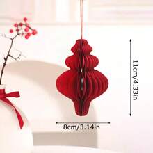 1pc 16 Styles Red Chinese Lantern, Honeycomb Folding Paper Lantern, Chinese New Year Decoration Lantern, Spring Festival Celebration Decor, Non-Electric, Wedding Lantern, Wall Hanging, Festival Party Room Decor, Chinese New Year Gift - Multicolor - View 20