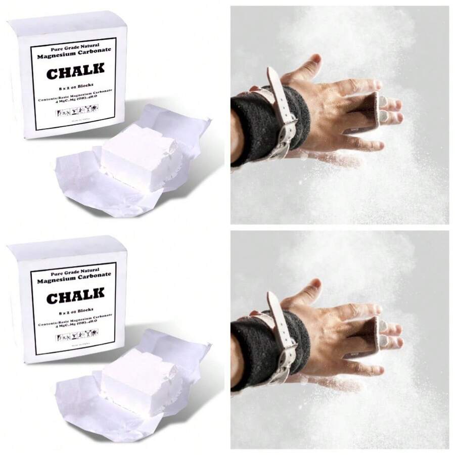 Gym Chalk Block For Weightlifting Powerlifting Grip Strength 1 Lb - 1 - View 1
