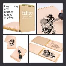 Blank Tattoo Practice Skin 1MM 10pcs/Pack Soft Skin Texture Permanent Makeup Accessories Suitable For Beginners And Experienced Tattoo Artists - Apricot - View 8