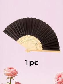 Personalized Engraved White Folding Fan, Custom Lettering Fan, Personalized Wedding Fan, Engagement Gift, Bridal Gift, Party Favor, Best Man Gift, Wedding Thank-You Gift, Birthday Gift, Baptism Gift, First Communion Gift, Personalized Gift Idea, Bamboo Folding Fan, Can Be Used For DIY Creative Blank Printing Advertising Gifts. Multifunctional, Highly Decorative, And Of Superior Quality, It Is An Ideal Gift For Her, Suitable For Tea Room, Valentine's Day, Mother's Day, Father's Day. - Multicolor - View 67