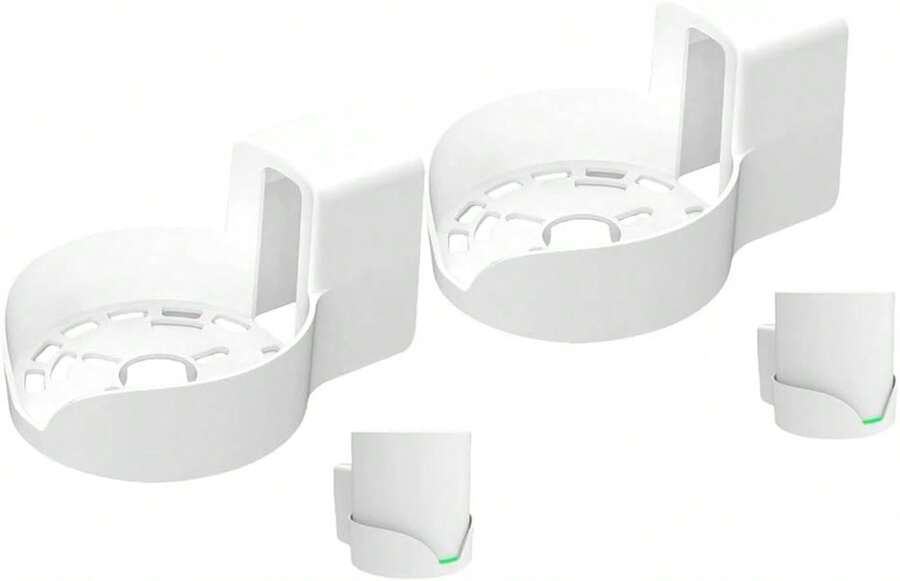 Bangcheer - Soporte de pared para TP-Link, Deco X20 X60 X50 X55 WiFi 6 soporte de pared con organizador de cables, sistema WiFi de malla para el hogar, soporte resistente que ahorra espacio TP-Link router soporte de pared (paquete de 2) - negro - Ver 1