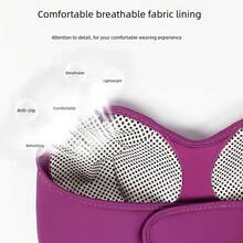 Hailicare 加热式乳房按摩器，变速振动，自动定时智能频率，USB充电，温暖呵护乳房 - 紫色 - 查看 8