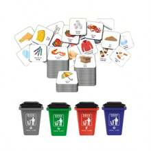 Vaguelly 1 Juego Juguetes para clasificar Basura Juguete cognitivo para niños Juguetes clasificador de Basura Juguetes Infantiles Juguete clasificador de Basura Juguete de Basura EscritorioConveniente y duradero, para niños - Multicolor - Ver 2