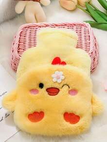 1个注水式热水袋，PVC材质，防爆防烫暖手宝，毛绒可爱款，可拆卸清洗，返校用品 - 彩色 - 查看 3