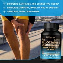 Glucosamine Chondroitin - Contains Collagen And MSM, 1000 Mg Per Serving - Supports Joint And Bone Health - 120 Capsules - 1 瓶 - 查看 9