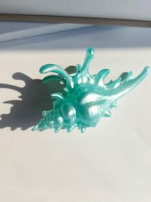 1pc Summer Seashell Shaped Hair Claw Clip, Large Size Women Beach Accessories, Essential Hair Hair Claw, Ocean Beach Accessories, Hair Decor, Half Updo Hair Accessory, Elegant Versatile Headpiece Suitable For Holidays & Daily Wear Elegant Hair Clips - Multicolor - View 16