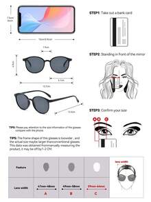 Bộ 4 kính râm nữ cổ điển dáng tròn, gọng nhựa, thời trang đa năng, phù hợp cho cả sử dụng hàng ngày và du lịch ngoài trời, chống tia UV hiệu quả. - Nhiều màu - Xem 4