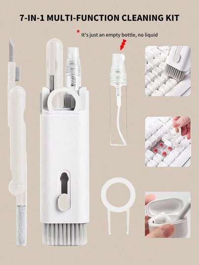 Kit de nettoyage 7-en-1, ensemble de nettoyage électronique, nettoyant pour clavier, kit de nettoyage pour ordinateur portable, convient pour écran, téléphone, casque, objectif d'appareil photo d'ordinateur portable. 7-en-1/2-en-1/20-en-1/10-en-1 A: 2-en-1, B: 7-en-1, C: 20-en-1, Universel: Extracteur de touches en acier inoxydable