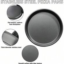 Non Stick Bakeware Pizza Pan Round Pan For Oven Carbon Steel Oven Tray Pie Baking For Home Restaurant Kitchen Baking Supplies