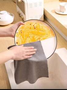 20pcs/40pcs Suction Dish Cloths, Dual-Use Kitchen Cleaning Rags, Washable/Non-Greasy/Highly Absorbent - Multicolor - View 7