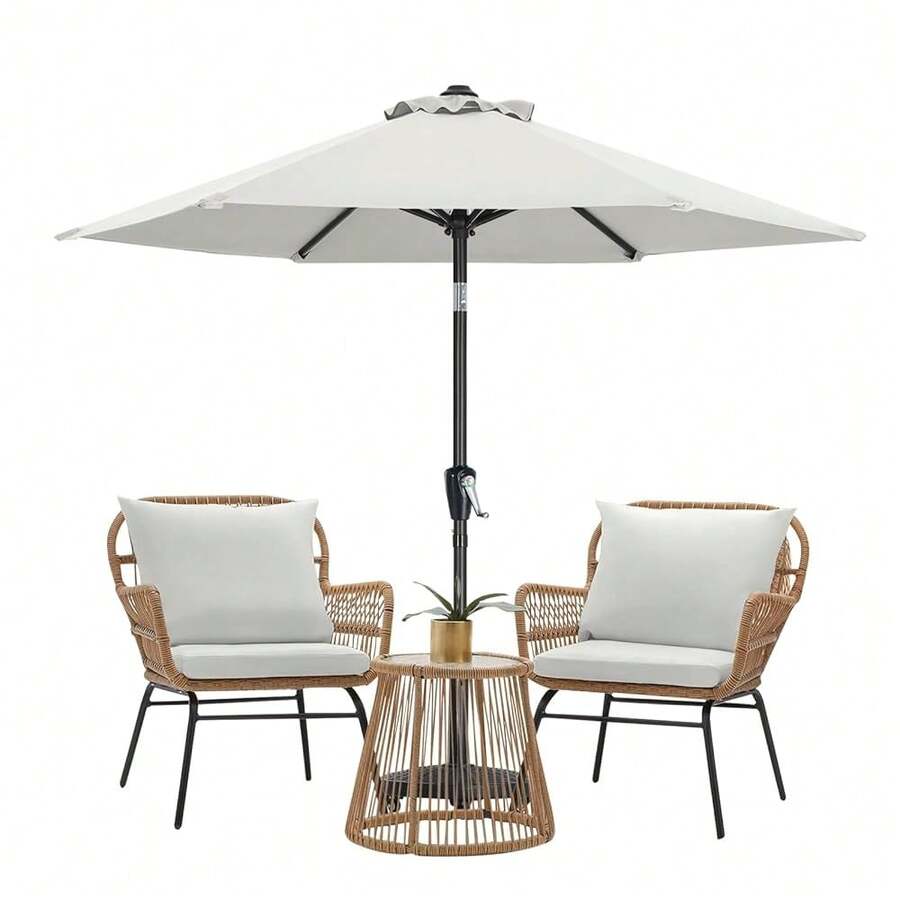 Patio Umbrella For Outdoor Market Table (7.5ft,Light Beige),7.5FT,Lightbeige - LightBeige - View 1