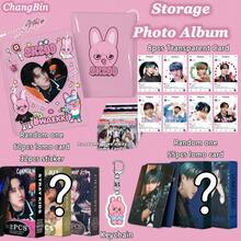 5件套 /K-POP/SKZ/STAY 套装，包含1个卡套、1个钥匙扣、8张透明卡片、55张卡片（60张卡片+30张贴纸），可爱卡通卡套可用于收藏，钥匙扣可用于背包装饰，透明卡片可用于剪贴簿、周边商品及演唱会周边。 - 彩色 - 查看 14