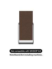 Banda Superknit Luxe 5.0 - Compatible con 5.0/MG - Admite función ECG, material de metal premium para accesorio de dispositivo portátil de salud y acondicionamiento físico - Café integral - Ver 2