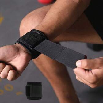 1 buc/2 buc curea de compresie neagră pentru încheietura mâinii, bandă sport pentru încheietura mâinii, suport pentru încheietura mâinii potrivit pentru muncă, fitness, haltere, tunel carpian - elasticitate ridicată - unisex, reglabilă