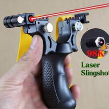 1pc High Precision Outdoor Competition Slingshot, Rubber Band Slingshot (Rubber Band Color Random)