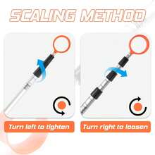 Prowithlin - Recuperador de pelotas de golf, de aleación de aluminio de 6 pies, accesorios telescópicos de golf, regalo de golf (6 pies, mango nuevo) - negro - Ver 3