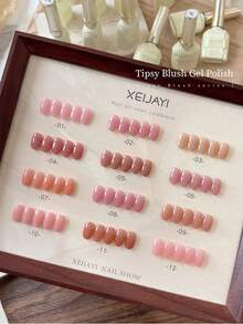 XEIJAYI Bộ 12 màu sơn móng tay dạng gel màu hồng nude trong suốt, sơn móng tay UV LED cho hiệu ứng móng tay bền lâu chỉ trong vài phút. - Nhiều màu - Xem 9