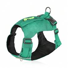 Imbracatura leggera per cani, imbracatura pettorale regolabile e traspirante per animali domestici con tasca con cerniera, super morbida e imbottita, riflettente, facile da pulire, adatta per cani di taglia media e grande - Multicolore - Visualizzare 27