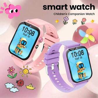 Los mejores regalos para niños, Reloj inteligente para niños 2025, Reloj de juegos para niños, 128 juegos divertidos, Pantalla táctil de 1.83 pulgadas, Chip de ultra bajo consumo, Contador de pasos, Tomar fotos, Linterna, Monitoreo del sueño, Recordatorio de alarma, Cámara, Álbum, Juego, Calendario, Conteo de pasos, Cuenta regresiva, Calculadora, Cronómetro, Luz de linterna