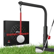 JIEXGolf Swing Trainer - Durable Iron Practice Golf Swing Training Aid - Golf Accessories For Youth With Replacement Ball Included Height Adjustment Golf Accessories For Gift CHEN - 如圖 - 查看 1