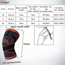 1件装压缩护膝套，带绑带，针织运动护膝，适用于篮球、骑行、跑步、羽毛球、徒步旅行等运动，提供运动护膝支撑，健身、跑步、深蹲等运动护膝，保护半月板 - 1pc - 查看 4