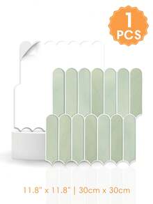 1/10/20PCS Fish Scale Matte Self-Adhesive PVC Wall Sticker, 11.8" X 11.8", Ultra-Thin And Ultra-Light 3D Wall Panel, Living Room Decorative Wall Sticker, Kitchen Backsplash, Tile Wall Sticker, Modern Decor Style, Home DIY Decoration - Multicolor - View 15