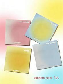 1/4/6/12pcs Sticky Notes 3*3in Color Notepad Student Notepad Office Message Pad Self-Adhesive Note Paper Suitable For Office Home School Use