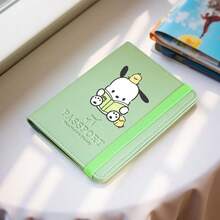 SANRIO 1 chiếc ví đựng hộ chiếu có khe đựng thẻ và dây chun, ví du lịch dễ thương với hình các nhân vật Hello Kitty/My Melody/Kuromi/Cinnamoroll/Pochacco. - Nhiều màu - Xem 7