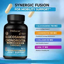 Glucosamine Chondroitin - Contains Collagen And MSM, 1000 Mg Per Serving - Supports Joint And Bone Health - 120 Capsules - 1 瓶 - 查看 3