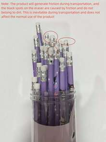 Sanrio 30支装库洛米直立式铅笔，学生练习用，肉桂狗美乐蒂铅笔，可爱卡通考试用2B铅笔带橡皮，返校用品