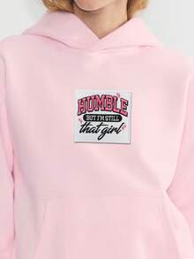 1件 Humble But I'm Still That Girl 刺繡貼布 粉色字母熨燙縫製貼花徽章，適用於衣服、包包、帽子 - HUMBLE - 查看 5