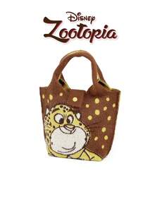 疯狂动物城卡通图案毛绒手提包，女士手提包，适合日常穿搭、假日聚会、购物、送礼。 - 彩色 - 查看 15