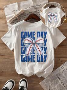 Áo thun nữ cổ tròn dáng rộng, áo thun ngắn tay màu trắng in họa tiết, áo thun họa tiết cho mùa hè. - trắng - Xem 3