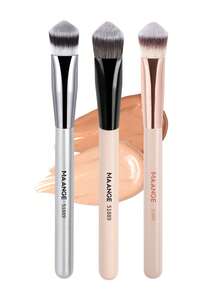 MAANGE 1/3pcs Durable & Practical Makeup Brush Set, Professional Portable Makeup Brushes Including Foundation Brush, Concealer Brush, Contour Brush, Highlighter Brush, Detail Brush, Suitable For Liquid Foundation Makeup, Great Gift For Women And Girls - Multicolor - View 4